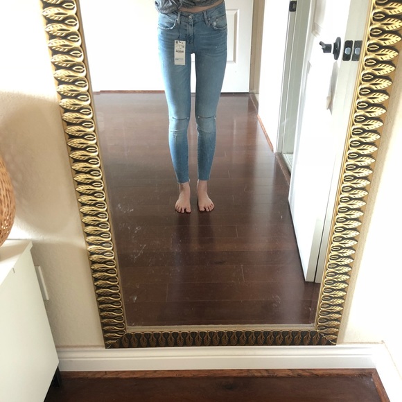 Zara Raw Edge Crop Skinny Jeans - Picture 6 of 6